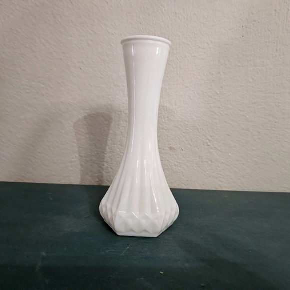 Vintage Hoosier Glass • Milk Glass Vase - Picture 1 of 6